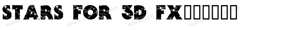 Stars for 3D FX字体转换